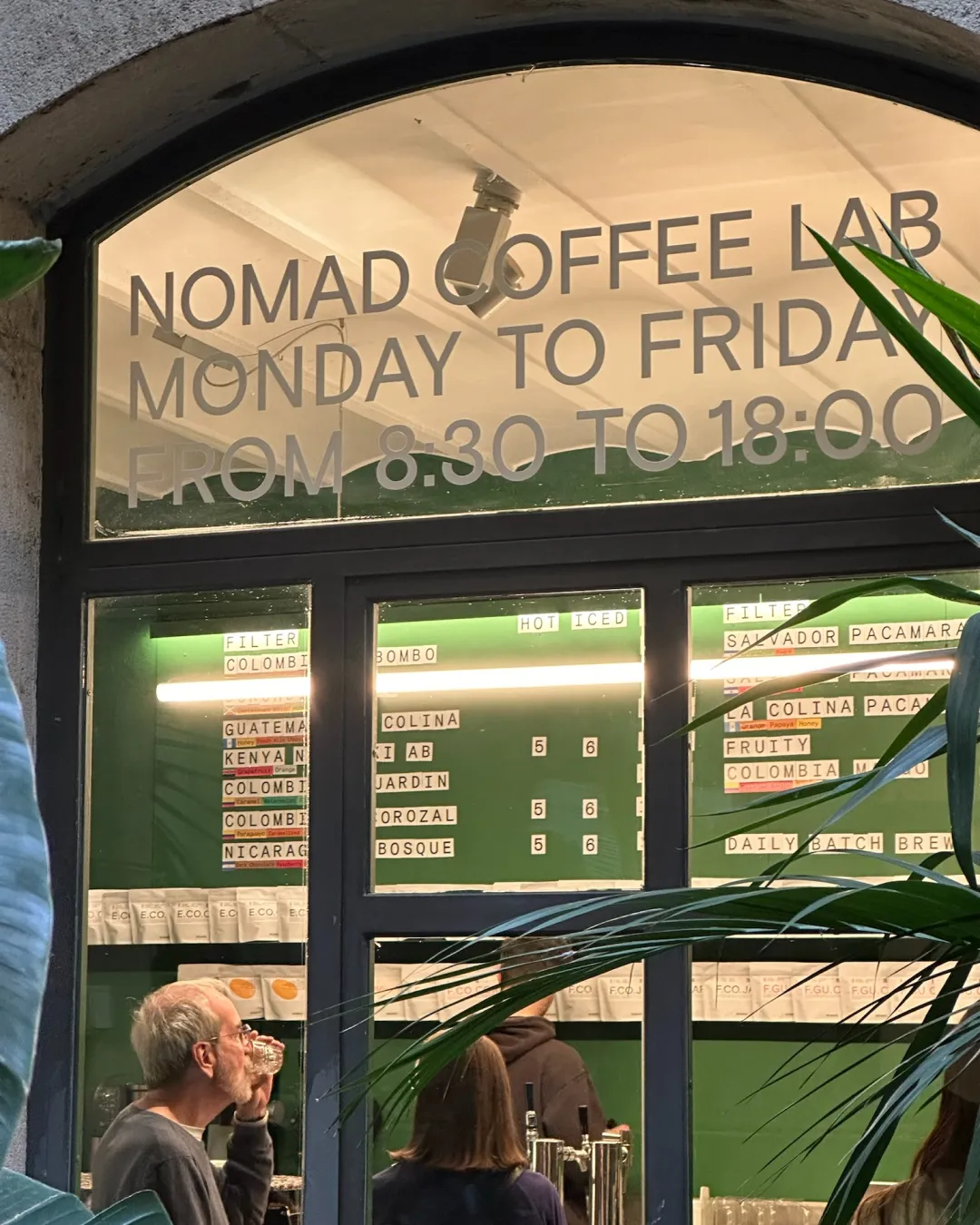 Nomad Coffee Bar's Lush Outside