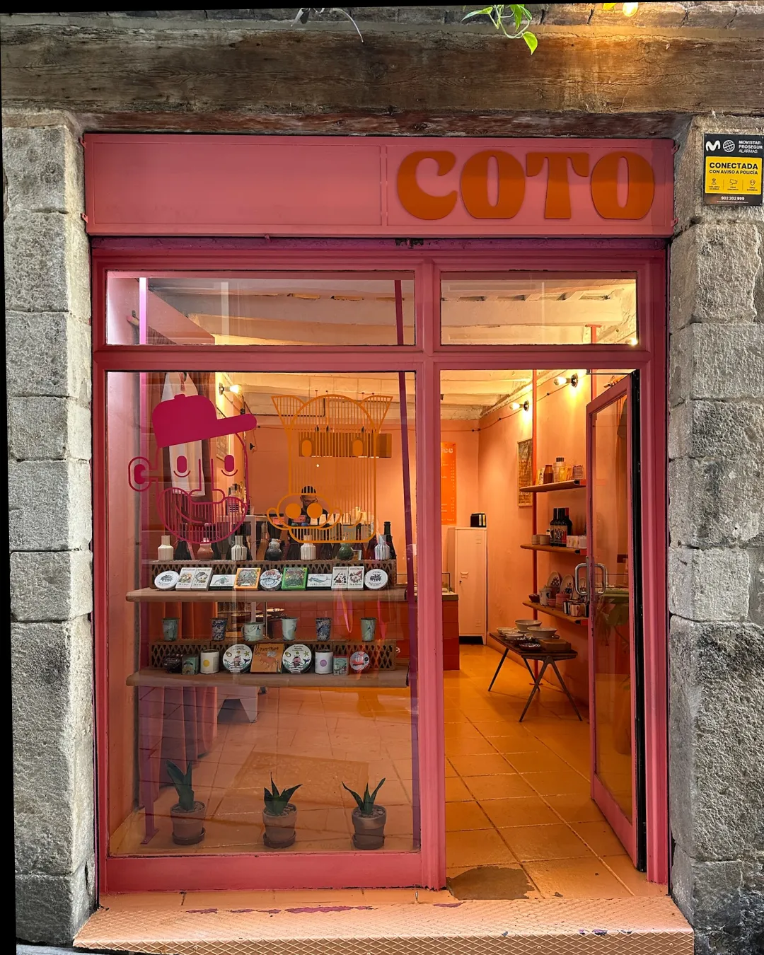 Colorful store-front of Coto Coffee + Colmado